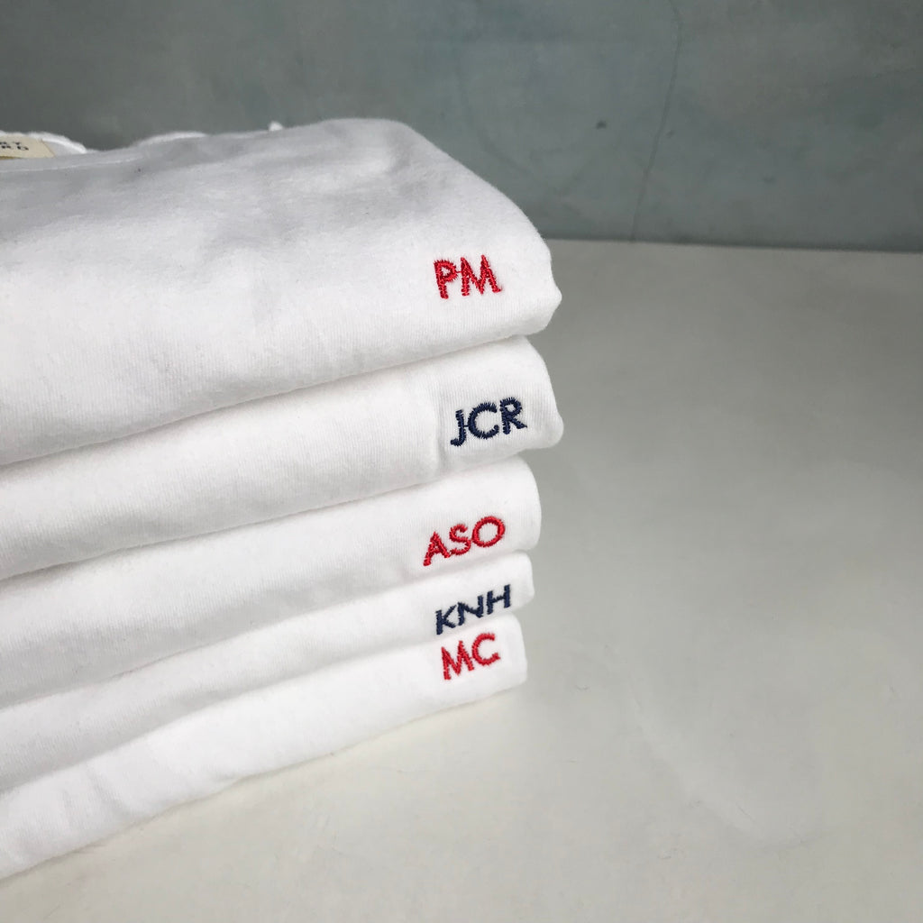 white shirts with embroidery